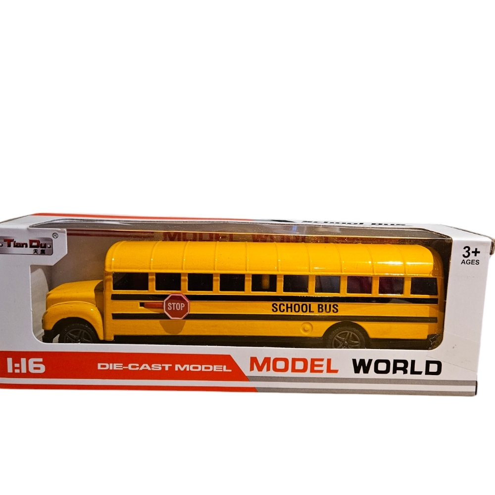 Die Cast School bus Toy, yellow